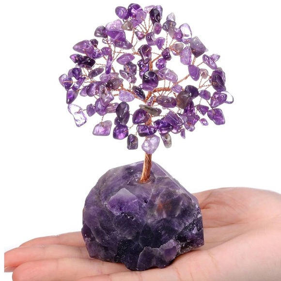 🆕New Feng Shui Healing Amethyst Crystal Gemstone Tree. 4-5inches - Picture 5 of 11